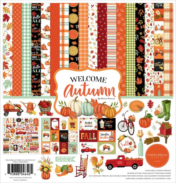 Carta Bella "Welcome Autumn" 12x12" Collection Kit