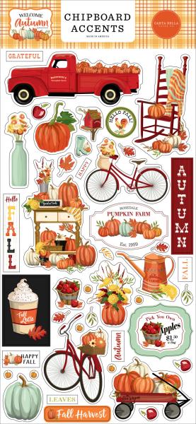 Carta Bella "Welcome Autumn" Chipboard - Sticker