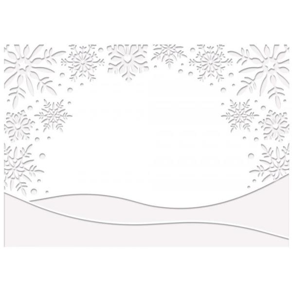 Crafters Companion -Gnomes Embossing Folder Gnome Snow Scene  - Prägefolder