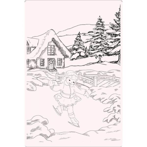 Crafters Companion - A Snowy Scene  - Clear Stamps