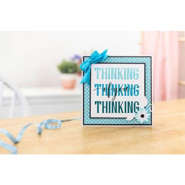 Crafters Companion - Brush Thinking Of You  - Clear Stamps