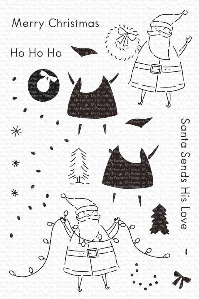 My Favorite Things Stempelset "Santa Sends His Love" Clear Stamp Set