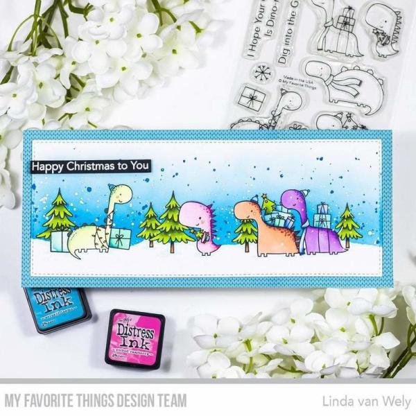 My Favorite Things Stempelset "Dino-mite Christmas" Clear Stamp Set