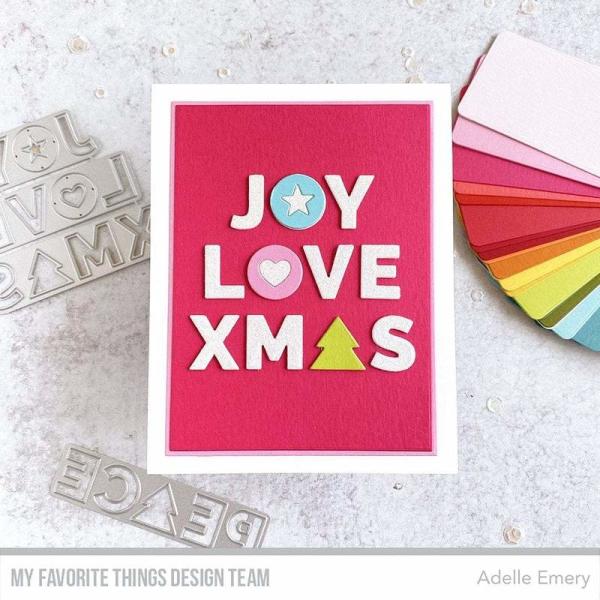 My Favorite Things Die-namics "Joy, Peace, Love" | Stanzschablone | Stanze | Craft Die