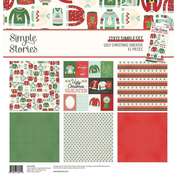 Simple Stories - Ugly Christmas - Cardstock Sticker 