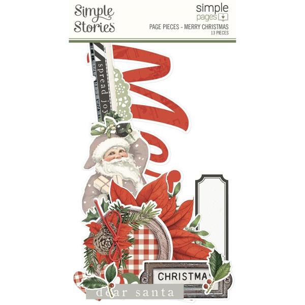 Simple Stories Simple Pages Page Pieces Merry Christmas (16033)   -  Stanzteile