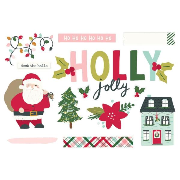 Simple Stories Simple Pages Page Pieces Holly Jolly (16127)   -  Stanzteile