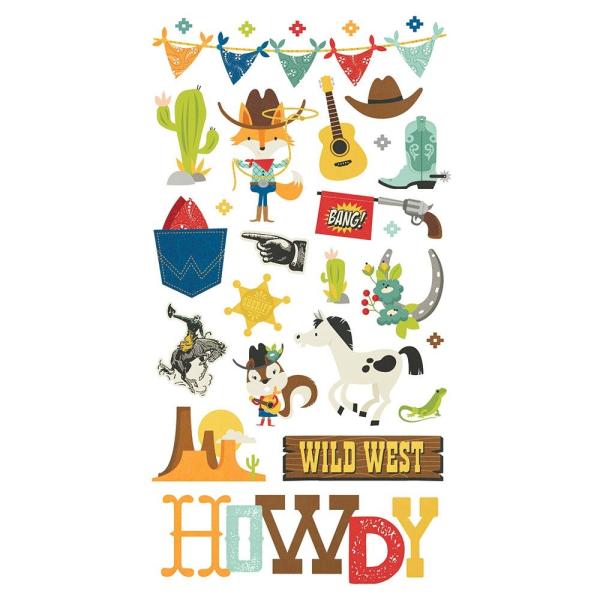 Simple Stories - Stories Howdy! - Chipboard Sticker 