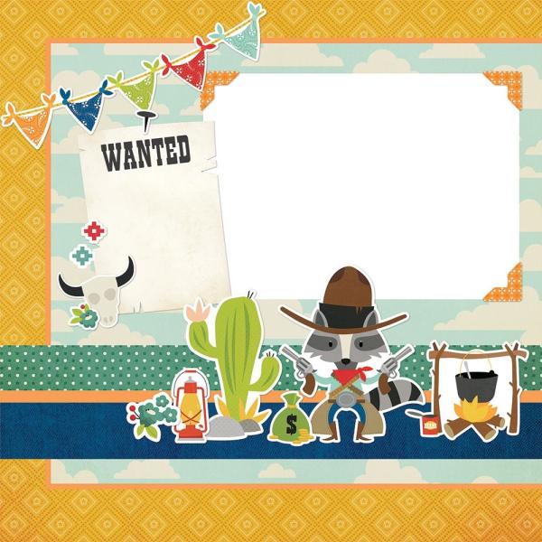 Simple Stories Wanted Simple Pages Kit - Bits & Pieces