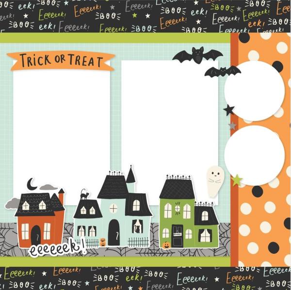 Simple Stories Happy Haunting  Simple Pages Kit - Bits & Pieces