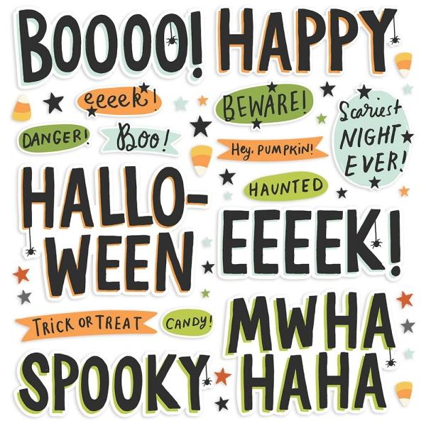 Simple Stories -  Spooky Nights  - Foam Stickers 