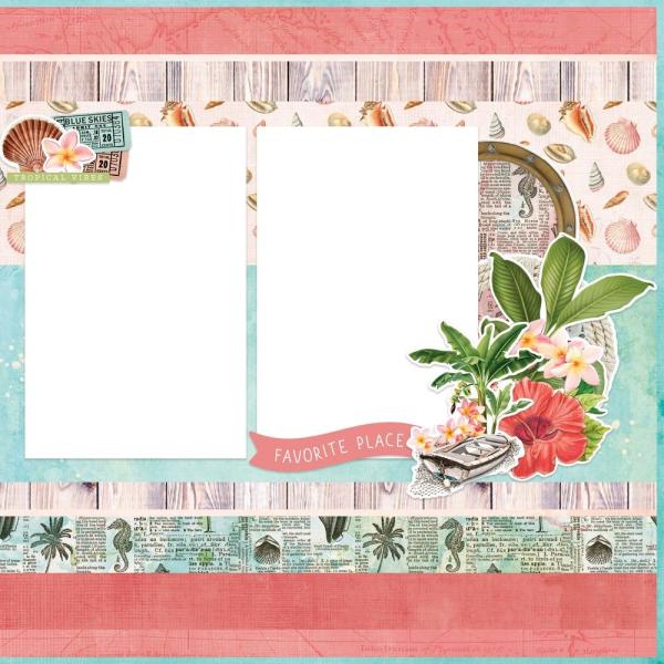 Simple Stories  Simple Pages Kit Beachy Simple Pages Kit - Bits & Pieces