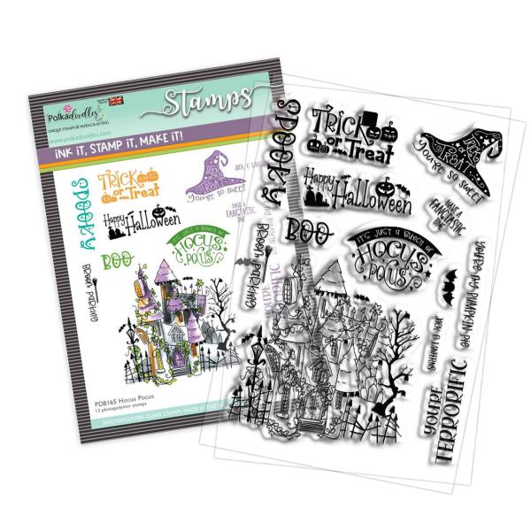 Polkadoodles Stempel "Hocus Pocus" Clear Stamp-Set