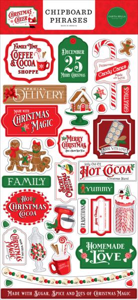 Carta Bella "Christmas Cheer" Chipboard - Sticker