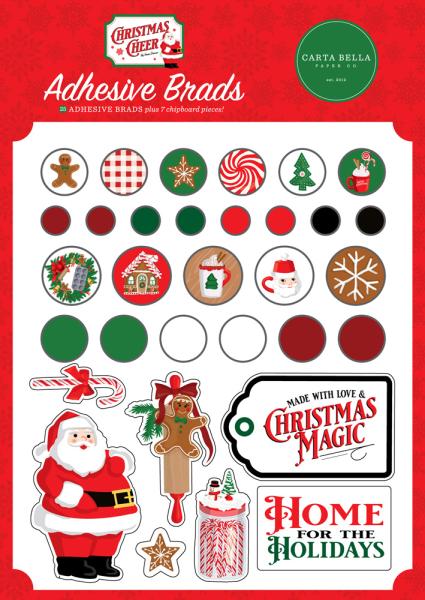 Carta Bella "Christmas Cheer" Adhesive Brads