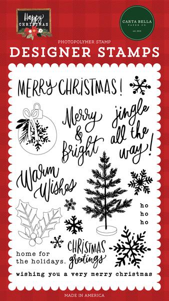 Carta Bella "Jingle All The Way" Stempelset - Clear Stamp-Set