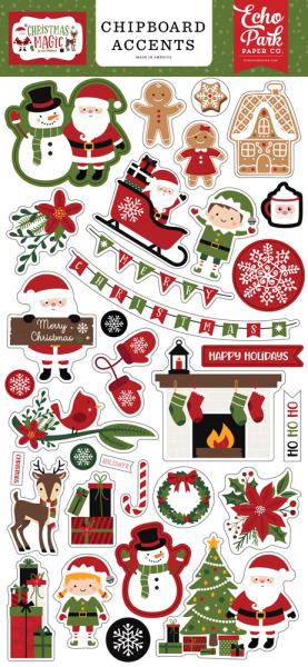 Echo Park "Christmas Magic 6x13 Inch" Chipboard - Sticker