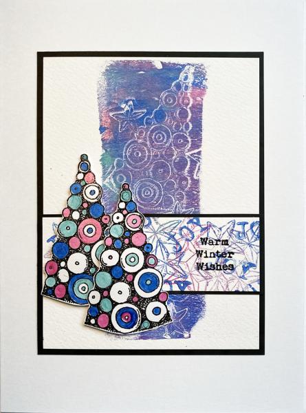 IndigoBlu "Warm Winter Wishes" A6 Rubber Stamp