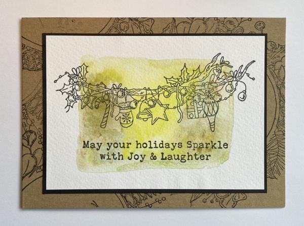 IndigoBlu "Foliage Wreath" A5 Rubber Stamp