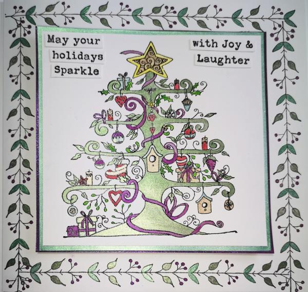 IndigoBlu "Magical Christmas Tree" A5 Rubber Stamp