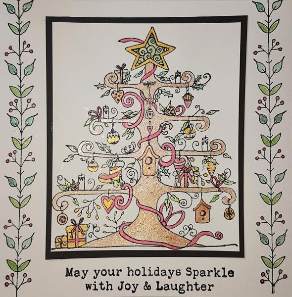 IndigoBlu "Magical Christmas Tree" A5 Rubber Stamp