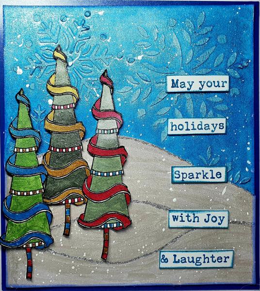 IndigoBlu "Magical Christmas Tree" A5 Rubber Stamp