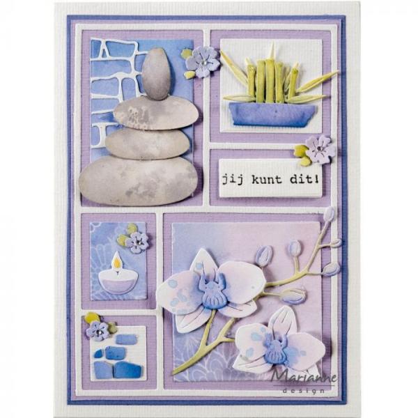 Marianne Design   Craftables snij- embosstencil Art texture bricks