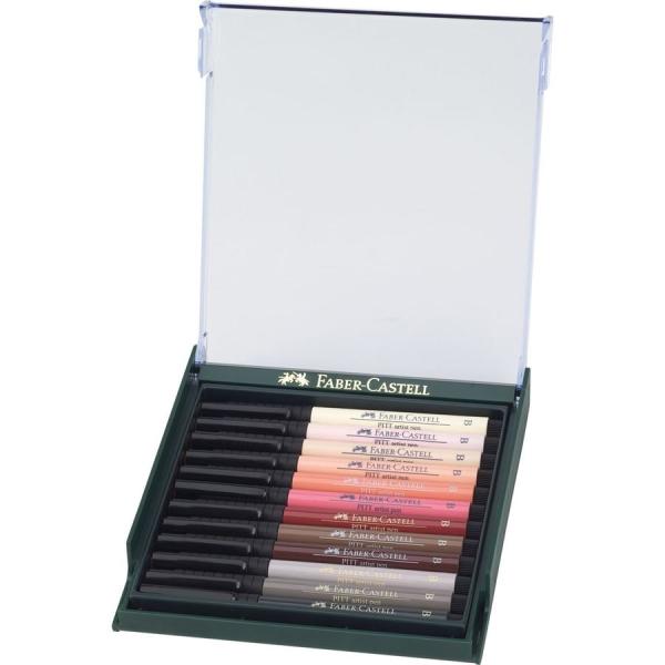 Faber Castell Pitt Artist Pen Brush Skin Tones  12er-Set