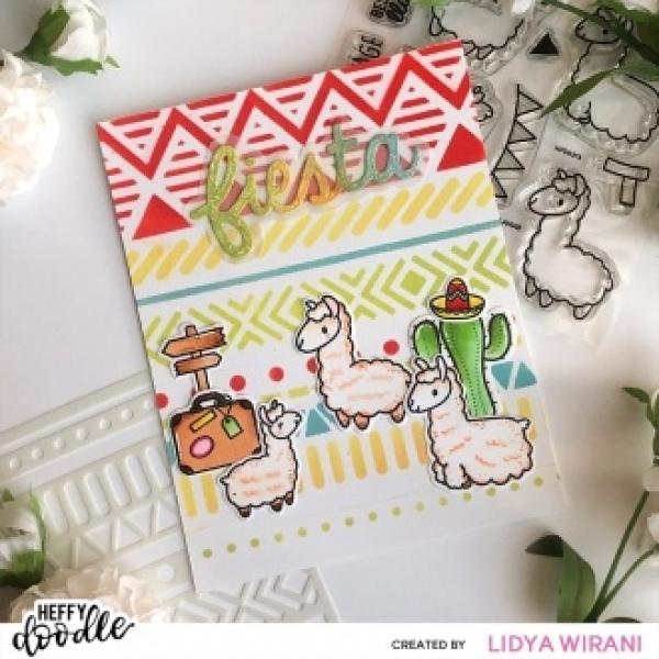 Heffy Doodle Llamazing Llamas  Cutting Dies - Stanze