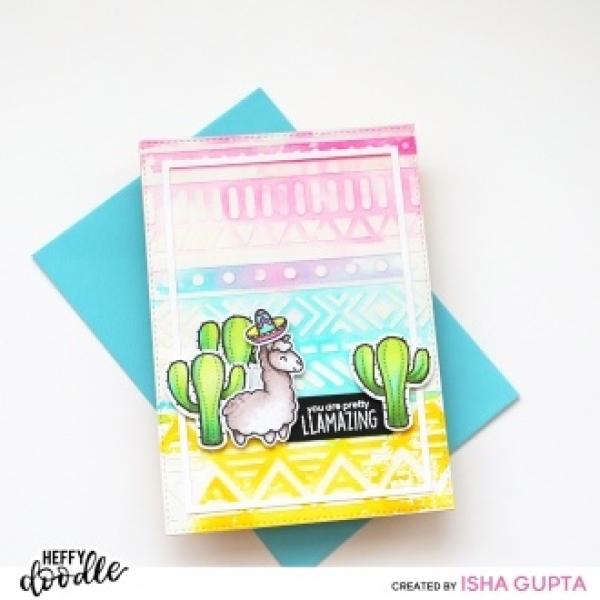 Heffy Doodle Llamazing Llamas  Cutting Dies - Stanze