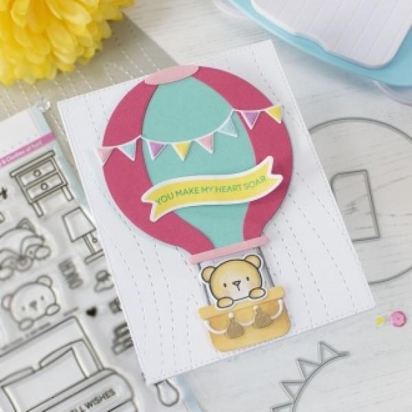 Heffy Doodle Hot Air Balloon  Cutting Dies - Stanze  