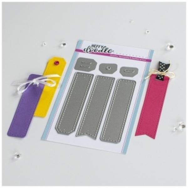 Heffy Doodle Tiny Tag Trio  Cutting Dies - Stanze  