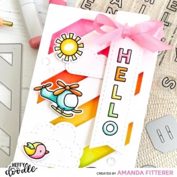 Heffy Doodle Tiny Tag Trio  Cutting Dies - Stanze  