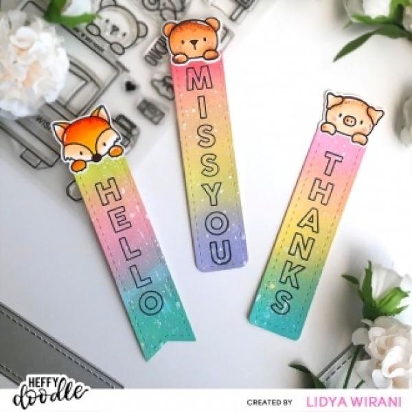 Heffy Doodle Tiny Tag Trio  Cutting Dies - Stanze  