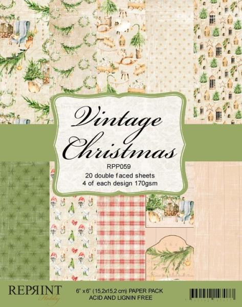 Reprint Vintage Christmas 6x6 Inch Paper Pack