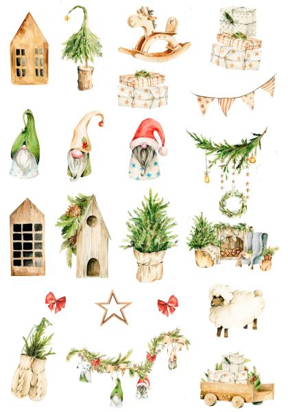 Reprint Vintage Christmas A4 Paper Pack