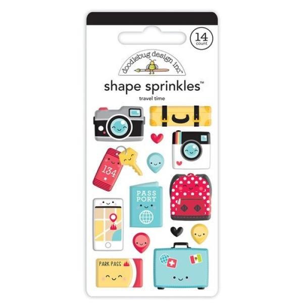 Doodlebug Design Travel Time Shape Sprinkles 