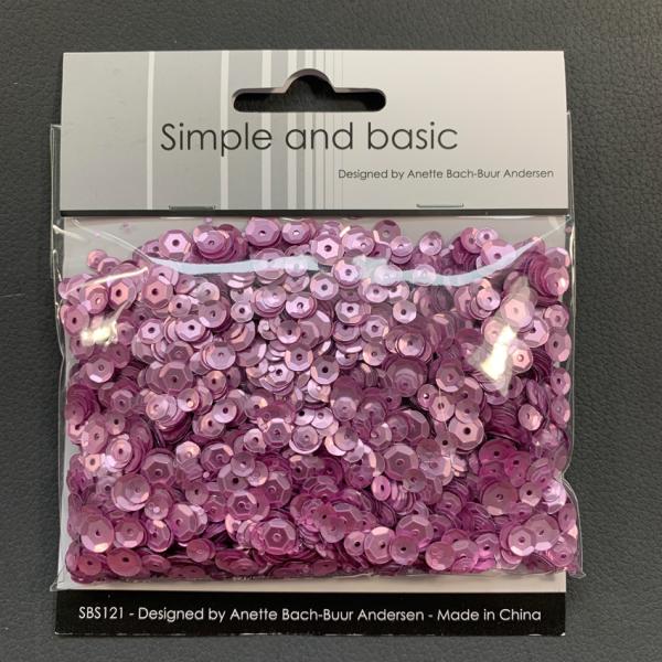 Simple and Basic " Pink Sequin Mix " - Pailetten