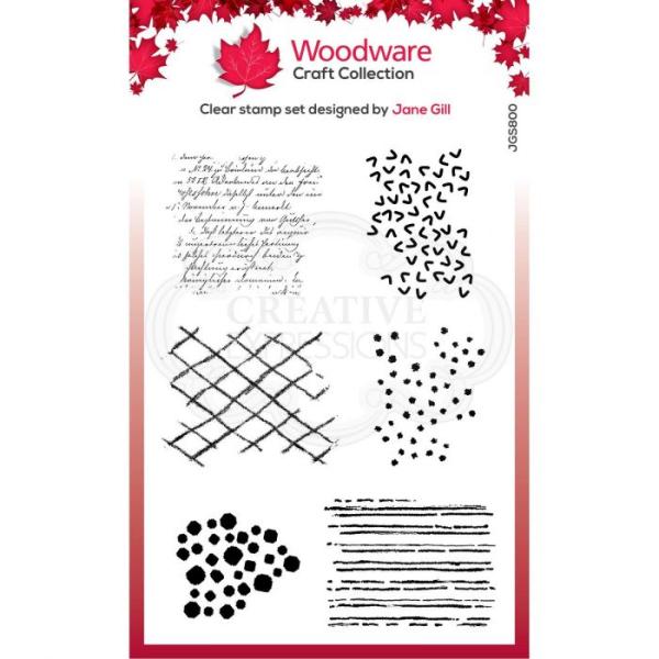 Woodware bubble Texture blots  Clear Stamps - Stempel 