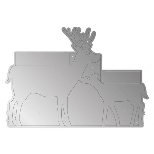 Gemini Christmas Pop Out Santa's Reindeer Create-a-Card Dies  - Stanze - 