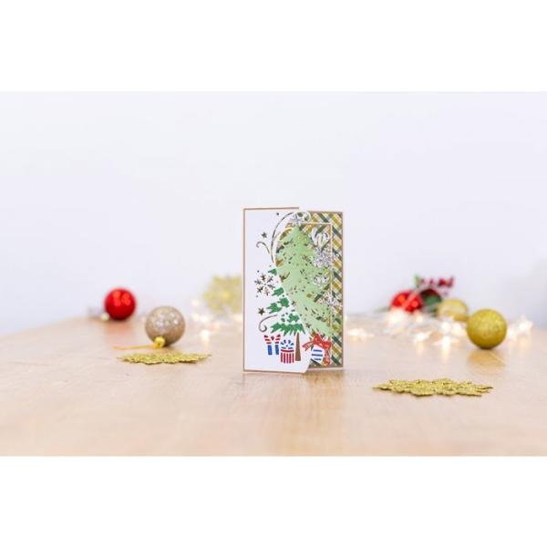 Gemini Christmas Scene Edge Traditional Christmas Tree Create-a-Card Die - Stanze - 