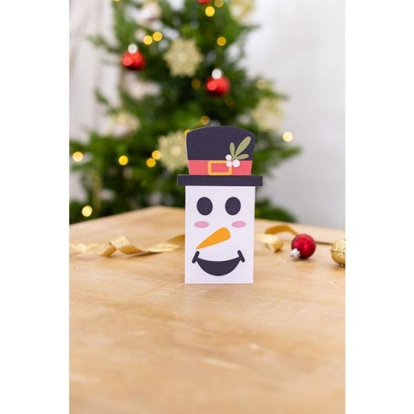 Gemini Festive Snowman Stamp/Die/Template  - Stempel & Stanze 