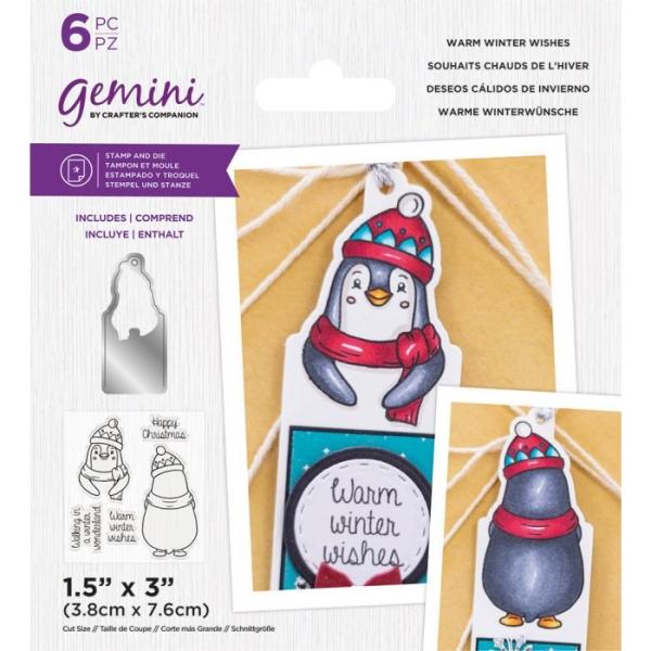 Gemini Warm Winter Wishes Stamp & Die  - Stempel & Stanze 