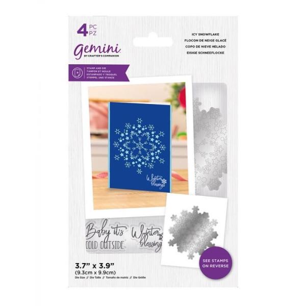 Gemini Icy Snowflake Stamp & Die  - Stempel & Stanze 