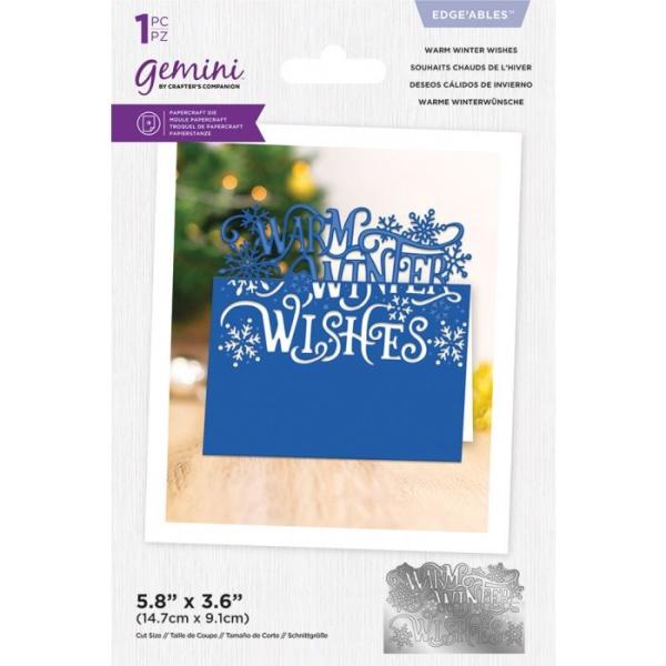 Gemini Warm Winter Wishes Edge'able Die  - Stanze - 