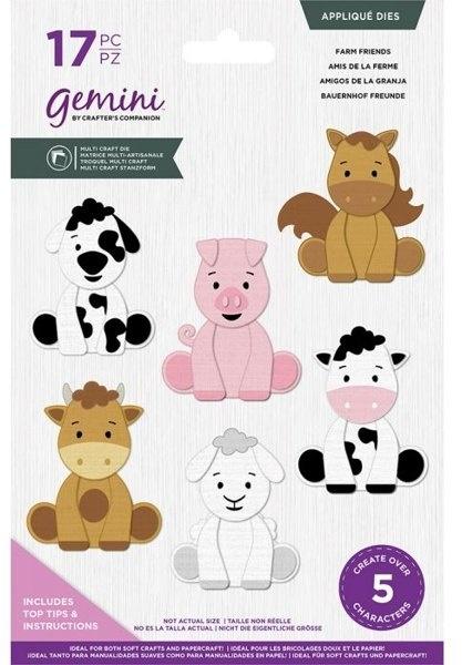 Gemini Farm Friends Appliqué Dies  - Stanze - 