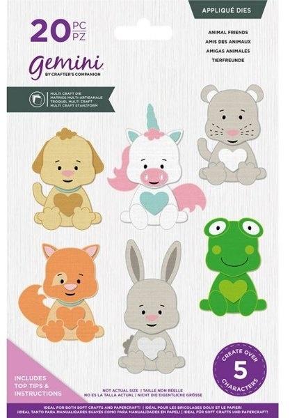 Gemini Animal Friends Appliqué Dies  - Stanze - 