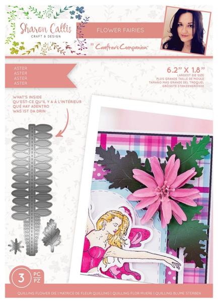 Crafters Companion - Flower Fairies Metal Dies Aster  - Stanze