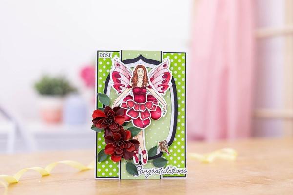 Crafters Companion - Flower Fairies Metal Dies Rose  - Stanze