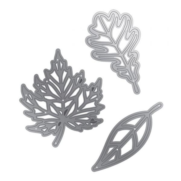 Crafters Companion -Autumn Blessings Collection Metal Die Skeleton Leaves  - Stanze